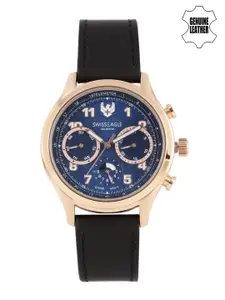 Swiss Eagle Men Blue Chronograph Watch SE-9092LS-RG-02