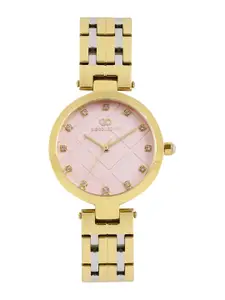 GIO COLLECTION Women Pink Textured Analogue Watch G2018-66