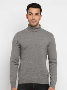 Status Quo Men Grey Pullover Sweaters