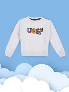 U.S. Polo Assn. Kids Boys Grey Sweatshirt