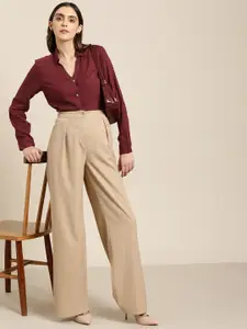 her by invictus Women Long Sleeve Casual Shirt