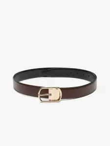 Teakwood Leathers Men Brown Leather Belt