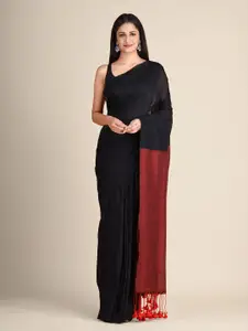 Arhi Black & Red Pure Cotton Saree
