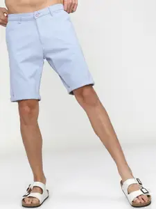 HIGHLANDER Men Blue Slim Fit Denim Shorts