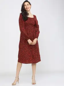 Tokyo Talkies Orange Floral Dress