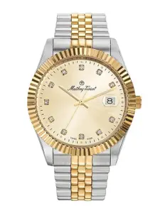 Mathey-Tissot Swiss Made Analog Gold Dial Men's Watch - H710BDI
