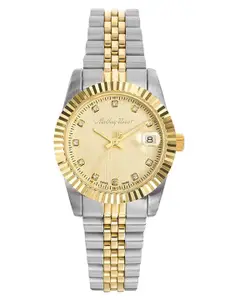 Mathey-Tissot Women Swiss Made Gold-Toned Brass Dial Watch D710BDI