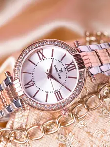 Daniel Klein Premium Women Silver-Toned Dial Watch DK11138-5