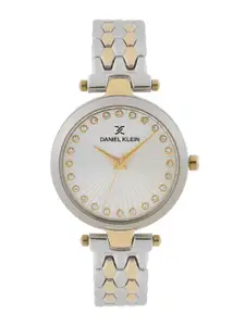 Daniel Klein Premium Women Silver-Toned Dial Watch DK11272-7