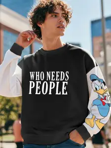 Bewakoof Men Oversized Fit Printed Sweatshirt