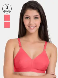 Souminie Pack of 3 Coral Everyday Bras