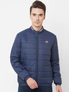 Pepe Jeans Men Navy Blue Puffer Jacket
