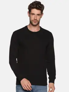 SHOWOFF Men Black Cotton Sweatshirt