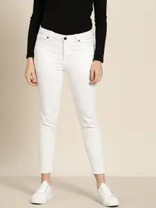 ether Women White Skinny Fit Stretchable Jeans