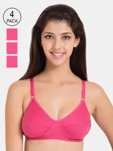 Souminie Pack Of 4 Pink Everyday Bras