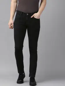 SPYKAR Men Black Slim Fit Low-Rise Stretchable Jeans