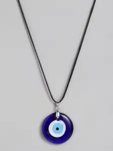 EL REGALO Blue & Black Evil Eye Bohemian Necklace