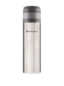 Wonderchef Silver-Toned Solid Stainless Steel Double Wall Vacuum Insulated Flask 500ml