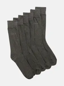 GANT Men Pack Of 3 Black Solid Above Ankle-Length Socks
