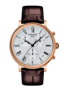TISSOT Men Silver-Toned Chronograph Watch T1224173603300