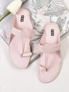 Street Style Store Women Pink One Toe Flats