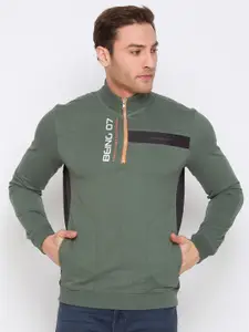 Being Human Men Green Sweatshirt