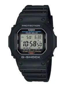 CASIO G-SHOCK Men Black Straps Digital Chronograph Solar Powered Watch G1166 G-5600UE-1DR