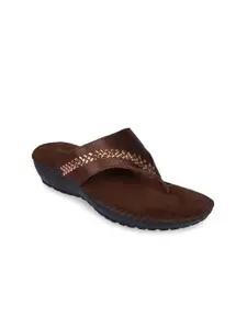 Rocia Women Brown Open Toe Flats