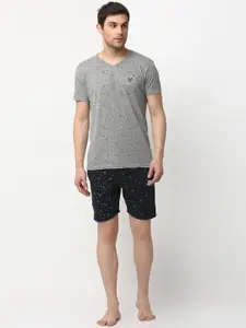 MACK Jonney Men Grey Cotton Blend Track Suit