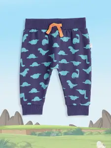 H By Hamleys Infant Boys Navy Blue Dinosaur Knitted Regular Fit Joggers