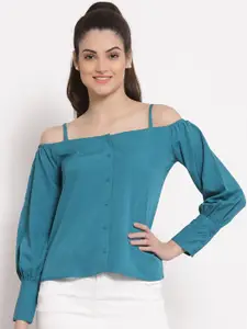 Style Quotient Teal Regular Top