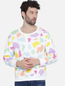 The Dry State Men Multicoloured Printed Sweatshirt