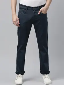CINOCCI Men Teal Slim Fit Stretchable Jeans