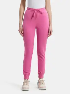 Jockey Women Pink Slim Fit Lounge Pants 1323-0103