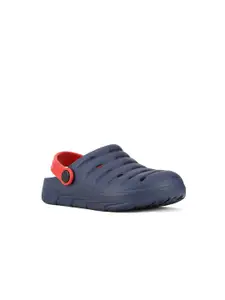 Bata Boys Blue & Red Clogs Sandals