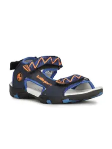 Bubblegummers Boys Blue & Black Comfort Sandals