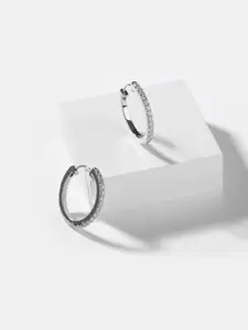 SHAYA 925 Silver Circular Hoop Earrings