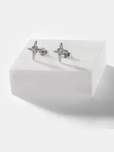 SHAYA 925 Silver Geometric Studs Earrings