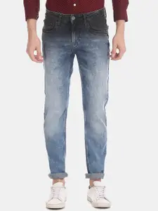 Cherokee Men Blue Slim Fit Low-Rise Heavy Fade Jeans
