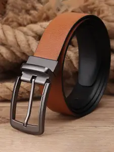 Kastner Kastner Men Tan & Black Solid Reversible Belt