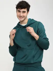 HIGHLANDER Men Green Hooded Sweatshirt