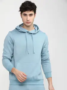 HIGHLANDER Men Blue Hooded Sweatshirt