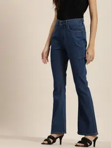 Moda Rapido Women Blue Bootcut High-Rise Clean Look Jeans