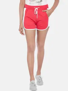 Ajile by Pantaloons Women Red Solid Sports Shorts