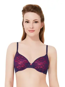 Amante Padded Wired Floral Romance Lace Bra BRA10301C032332B