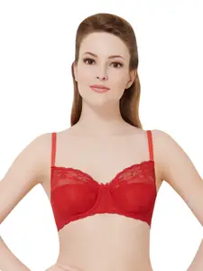 Amante Non Padded Wired Poetess Lace Bra - BRA14608