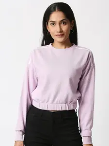 20Dresses Women Lavender Cotton Sweatshirt