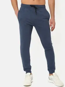 Cultsport Men Navy Blue Solid Anti Microbial Joggers