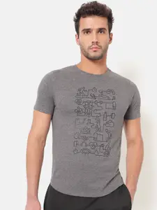 Cultsport Men Grey Vitals Running T-Shirt