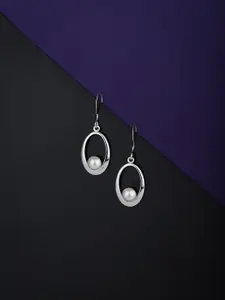 VANBELLE 925 Sterling Silver Oval Drop Earrings